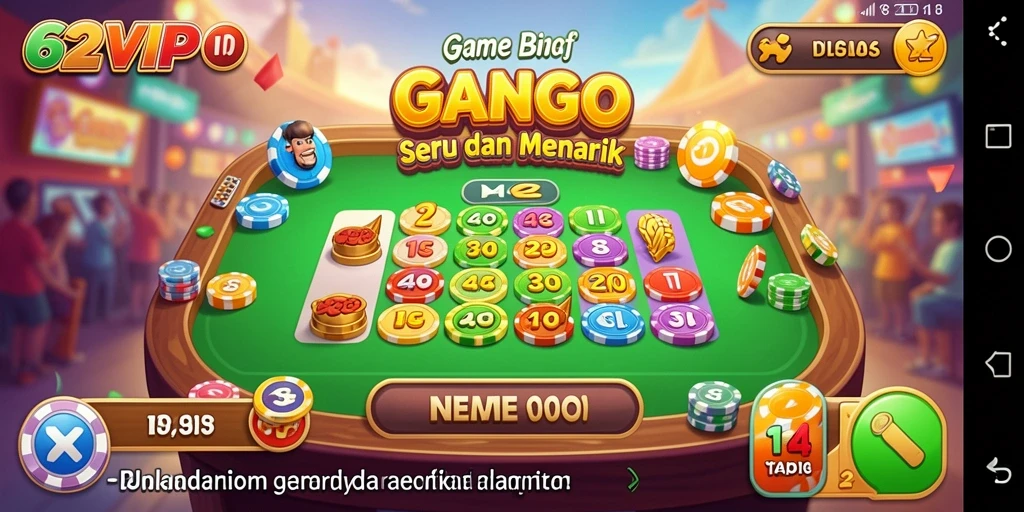 Gameplay Bingo yang menyenangkan di 62VIP.
