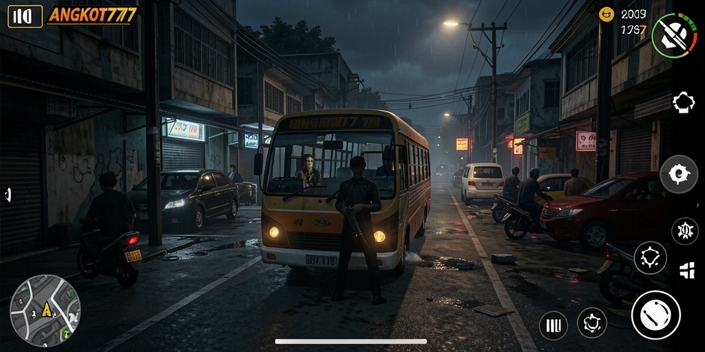 Tampilan gameplay menakutkan dengan suasana mencekam.