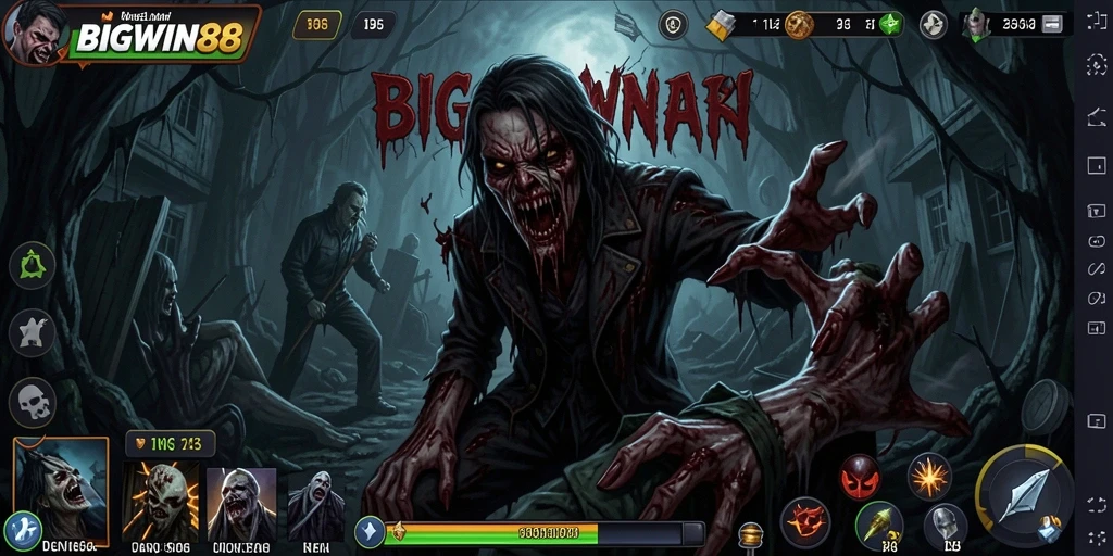 Screenshot menampilkan aksi mendebarkan dan suasana mencekam dalam BIGWIN88.