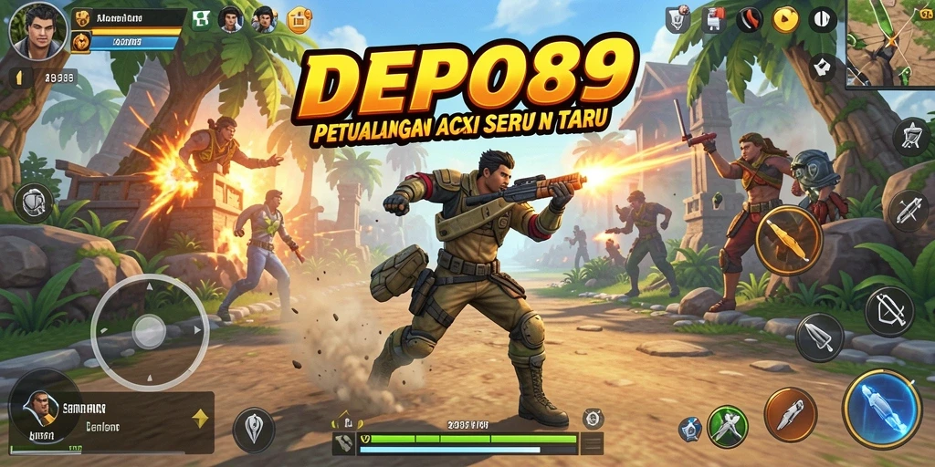 Screenshot DEPO89 menampilkan aksi intens dan gameplay seru.