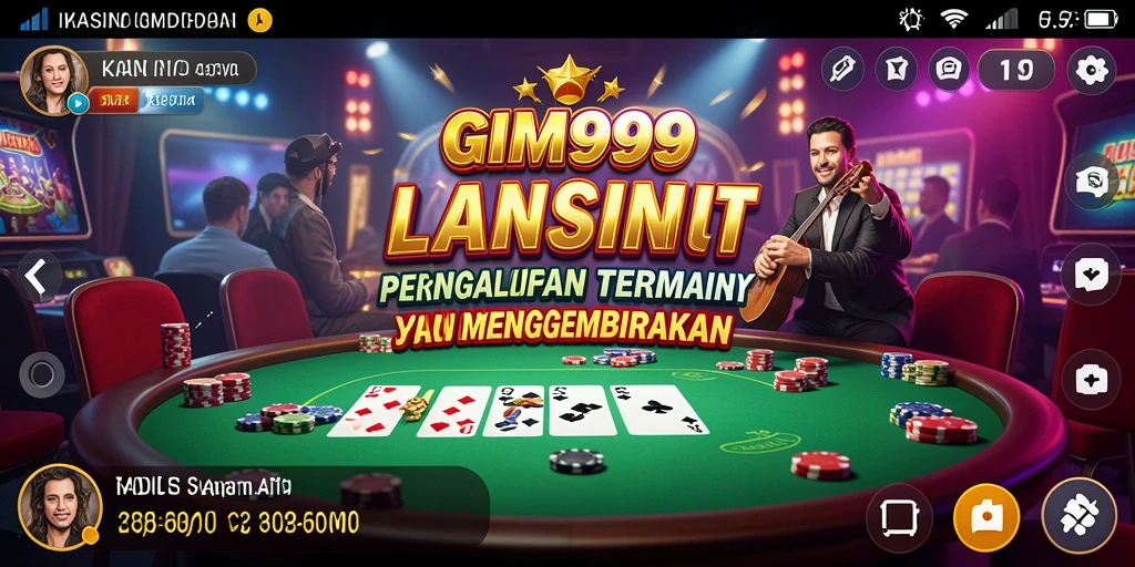 Tampilan gameplay Live Casino di GIM999 yang menegangkan dan interaktif.