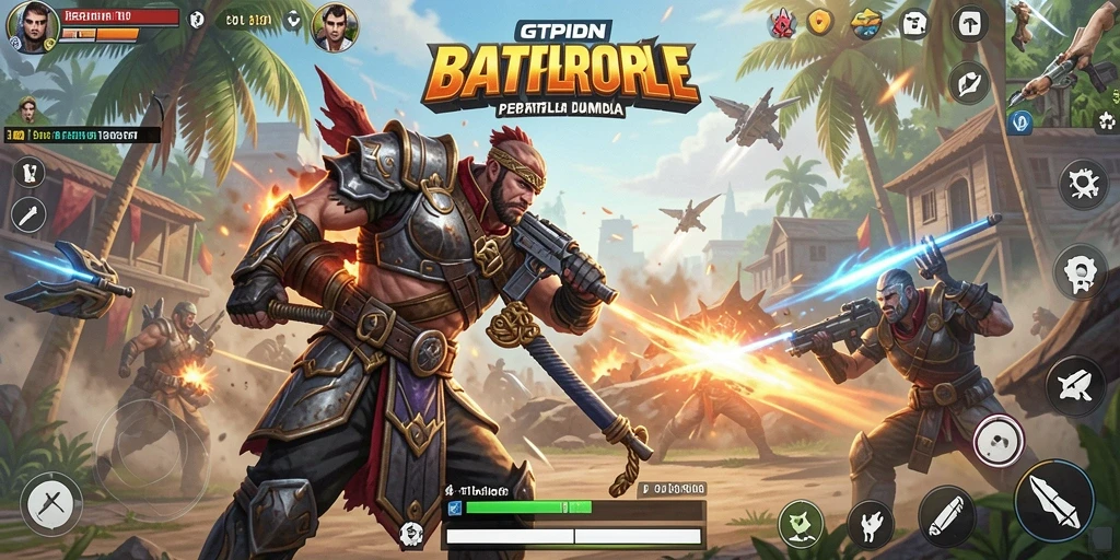Gambaran menegangkan dari pertandingan Battle Royale di GTPIDN.