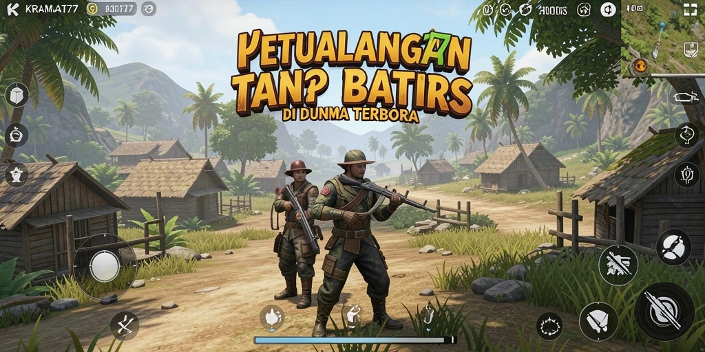 Tampilan gameplay KRAMAT77 yang menakjubkan di dunia terbuka.