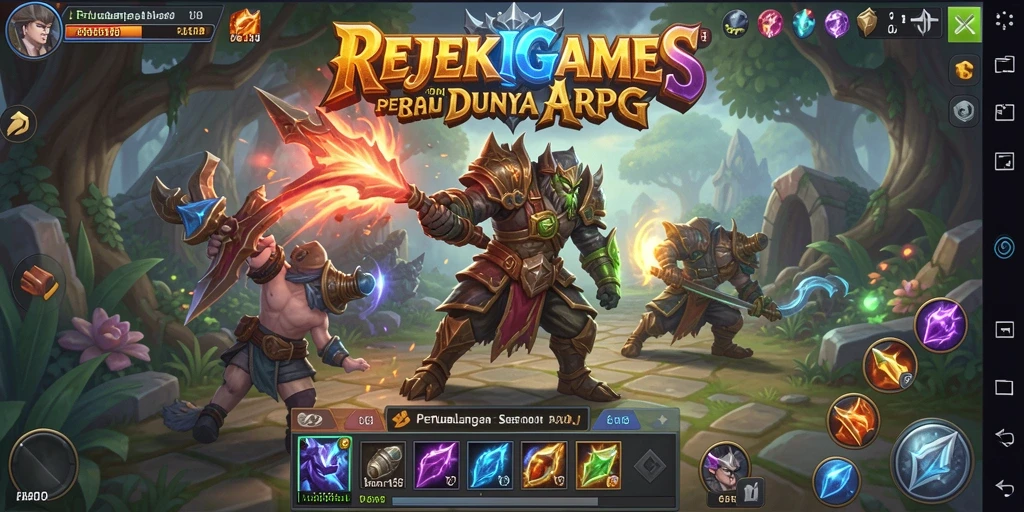 Tampilan gameplay seru dari REJEKIGAMES yang penuh aksi.