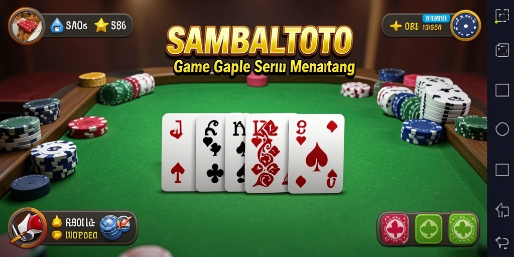 Tampilan gameplay Gaple yang menarik dan interaktif di SAMBALTOTO.