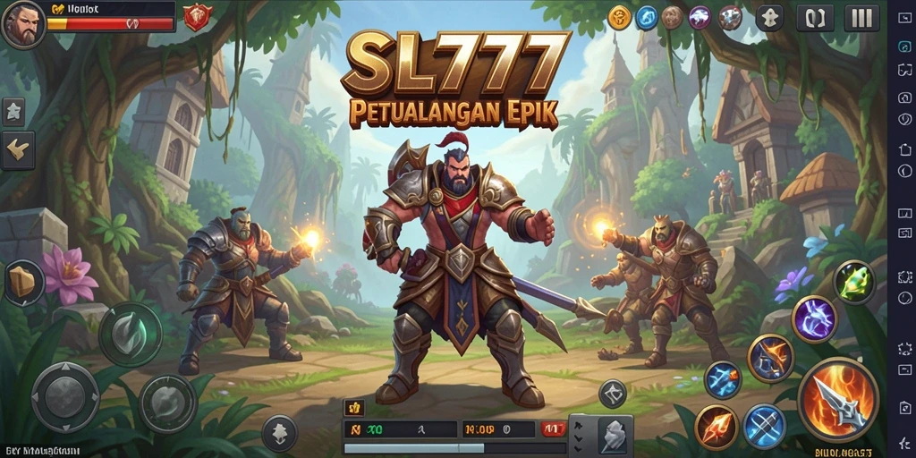 Tampilan gameplay SL777 dengan aksi RPG yang seru dan mendebarkan.