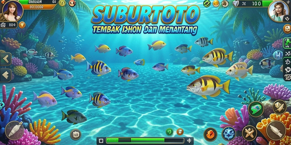 Tampilan menarik dari gameplay Tembak Ikan SUBURTOTO.